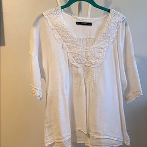 NWOT Zara white top